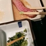 浅草 牛かつ - 牛かつ1枚はすぐにペロッと行ってしまう…