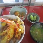 Okonomi Juju - 海鮮天丼、ランパス3利用で￥500