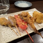 エキニシ海鮮スタンドうみの介 - 串カツ盛り