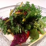 カセント - 2015.5ランチ④サラダに焦がしバターとチーズ