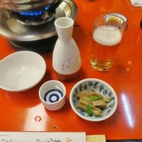 いせ源 - 熱燗・蓮根と独活の金平