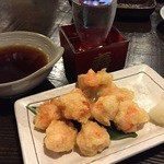 海鮮居酒屋 義丸 - 明太子天ぷら＆日本酒