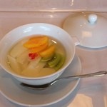 萬花京 - ランチセットの杏仁豆腐