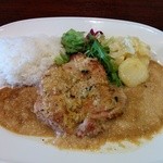 Yukiontoko - 若鶏の香草パン粉焼き〈ｼﾞｬﾎﾟﾈｿｰｽ〉(ランチ 780円)