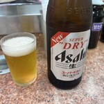 元禄寿司 - ドリンク写真:瓶ビール 中(アサヒスーパードライ)