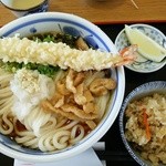 結々亭 - えび天うどん（大）７００円
