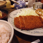 百年亭 - ロースかつ＋えびかつ