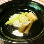 八勝館 - (お椀)鱧葛打ち、くだ牛蒡☆