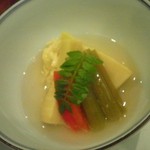 京料理夢懐石 谷ぐち - 若竹と湯葉・ふき、パプリカのあんかけ