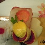 京料理夢懐石 谷ぐち - 本鮪赤身の湯葉巻・活け鯛など・・
