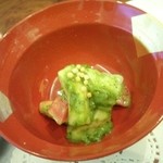 京料理夢懐石 谷ぐち - 筍と海老の木の芽和え