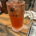 やきとり にしだ場 - ドリンク写真:塩トマト杯で乾杯