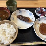 ザ・めしや - 料理写真:茶色い…そして全て冷たい嘘&ぬるい…