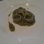 リストランテ八木 - 名品のジェノベーゼソースのカラマーリ