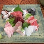 Fukuyoshi - 刺身の盛り合わせ。