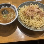 清麺 常藤 - 料理写真:梅かつおつけ麺（並） 味玉トッピング