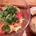 まぜ麺マホロバ - シャムソバ(味噌汁と漬物付) 780円