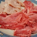 新鮮肉市場フレスコ - 国産黒毛和牛切り落とし@¥680/g　アメリカ産ミノ@¥380/ g