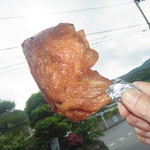 高橋の若どり - お店の庭先で、頂きました。