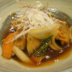 和風花紋 - 桜鯛甘酢あんかけ