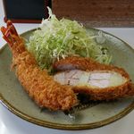 常連メニュー 串カツ・エビフライコンボ定食