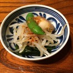 谷中ときわ - お通し（もやしのあえ物）