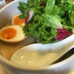 麺屋時茂 - 鶏白湯ラーメン(塩) 780円＋味玉100円
