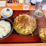 鉄板トンテキえびす食堂 - 料理写真:鉄板トンテキ定食　ご飯普
