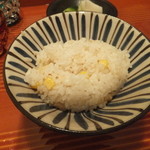 馳走なかむら - とうもろこしと生姜の御飯。