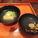 馳走なかむら - うすい豆豆腐と冬瓜
