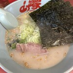 ラーメン山岡家 - 料理写真:塩ラーメン（半麺カタメ味ウスメアブラ抜き）
クーポン10枚使用無料