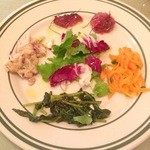 バンデルオーラ - ランチ：前菜盛り合わせ。