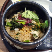 RESTAURANT 1899 OCHANOMIZU - 出汁が命の8種類のお茶漬け（焼き鯖）500円薬味投入
