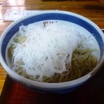 野村屋本店 - 佐野名物セット（耳うどん・大根そば）＋トッピング揚げ玉の大根そば