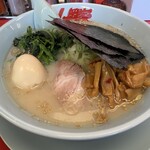 ラーメン山岡家 - 料理写真:塩ラーメン メンマ・ほうれん草トッピング
