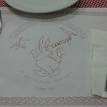 O SANTOS COMIDA PORTUGUESA - 元海軍のコックさんだったおじさんのかわいいイラストが入ったナプキン