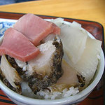 かもめ食堂 - なずな丼No.5 （アワビ・イカ・マグロ）