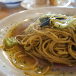 La Pianta - ホタテ貝柱と青梗菜の青海苔風味ガーリックオイルは+￥400-