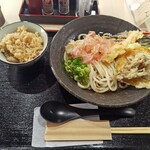 うどん 梵天 - 料理写真:天ぷらぶっかけ かやくご飯セット