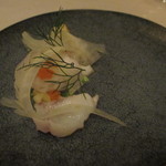 アクアヴィット - 鱈と根セロリのソルトベイク　鱒子、フェンネル、ディル