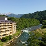 辰巳館 - 旅館5Fからの谷川岳