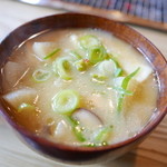 ろばたやき山ろく - だご汁。これで162円って安過ぎ（笑）