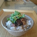 築港麺工房 - ミニ鰹たたき丼 美味い