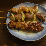 俺の串 さぶちゃん - ハツ・砂ずり・せせり