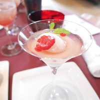 RISTORANTE OZIO - ライチのブランマンジェ　バラのジェラートとともに