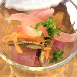 ペンション 山の家 ラピス - トマトとにんじんとイワシのマリネ☆