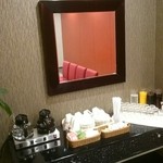 アール・ベル・アンジェ - 控え室にドリンクが準備されている。