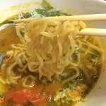 空と大地のトマト麺 Vegie  - 【2015年05月】しそカレー味の麺アップ。