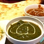 ネパールのカレー屋さん - スペシャルセット(チキンカレー・サグラムカレー)