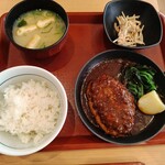 なか卯 - 料理写真:デミハンバーグ定食・ライス小